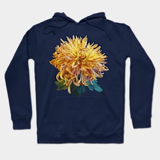 Chrysanthemums - Quill Mum Judith Baker Hoodie